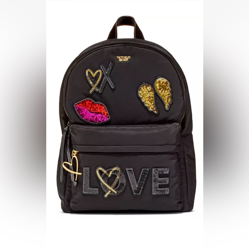 Victoria Secret backpack with patches Y2k